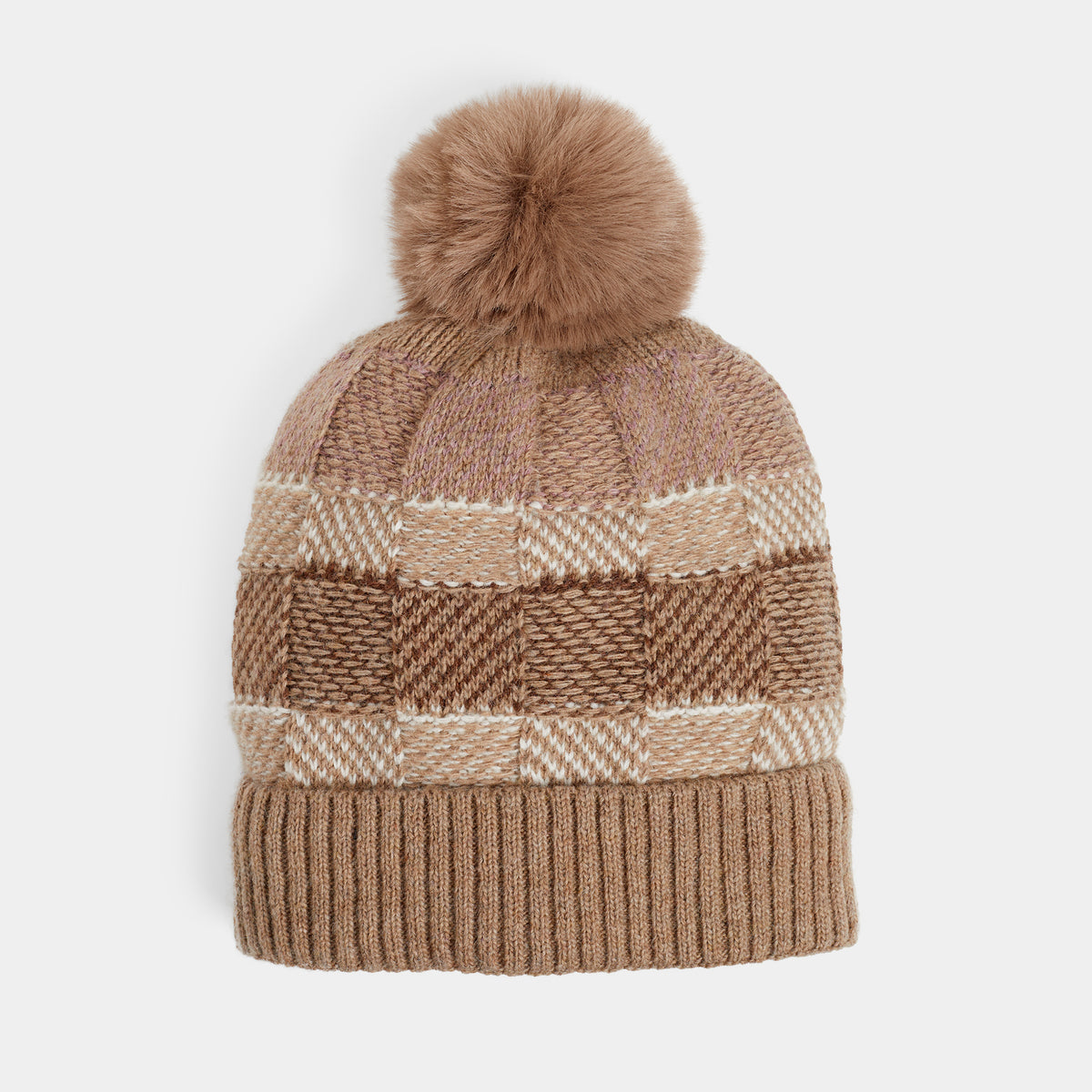 ニットキャップ・ビーニー FALLET CHECKERBOARD SUMMER KNIT BEANIE NA744 CHECKERBOARD SUMMER KNIT BEANIE BLACK - FALLETT | 60