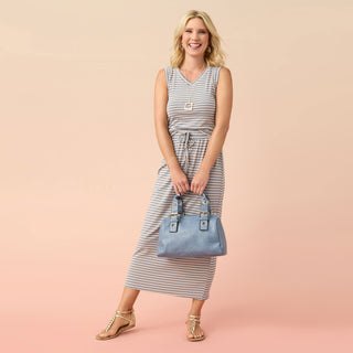 Romy Tote - Dusty Blue