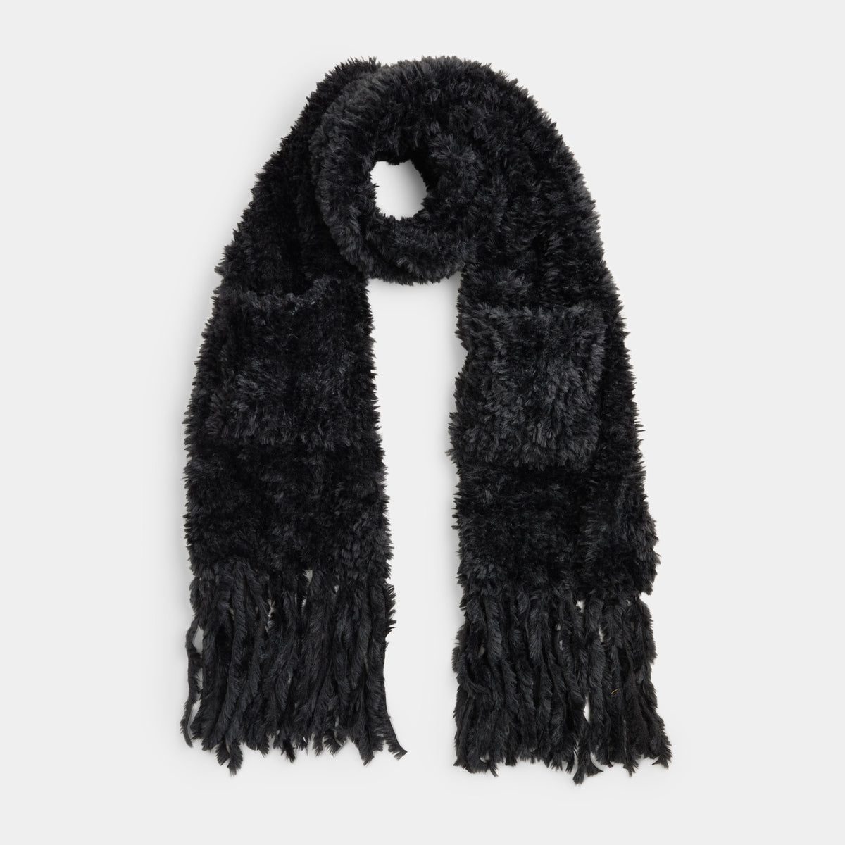 小物 NEXTRAVELER BLACK POCKER with DOWN SCARF Verity Oblong Pocket Scarf - Black – COCO + CARMEN
