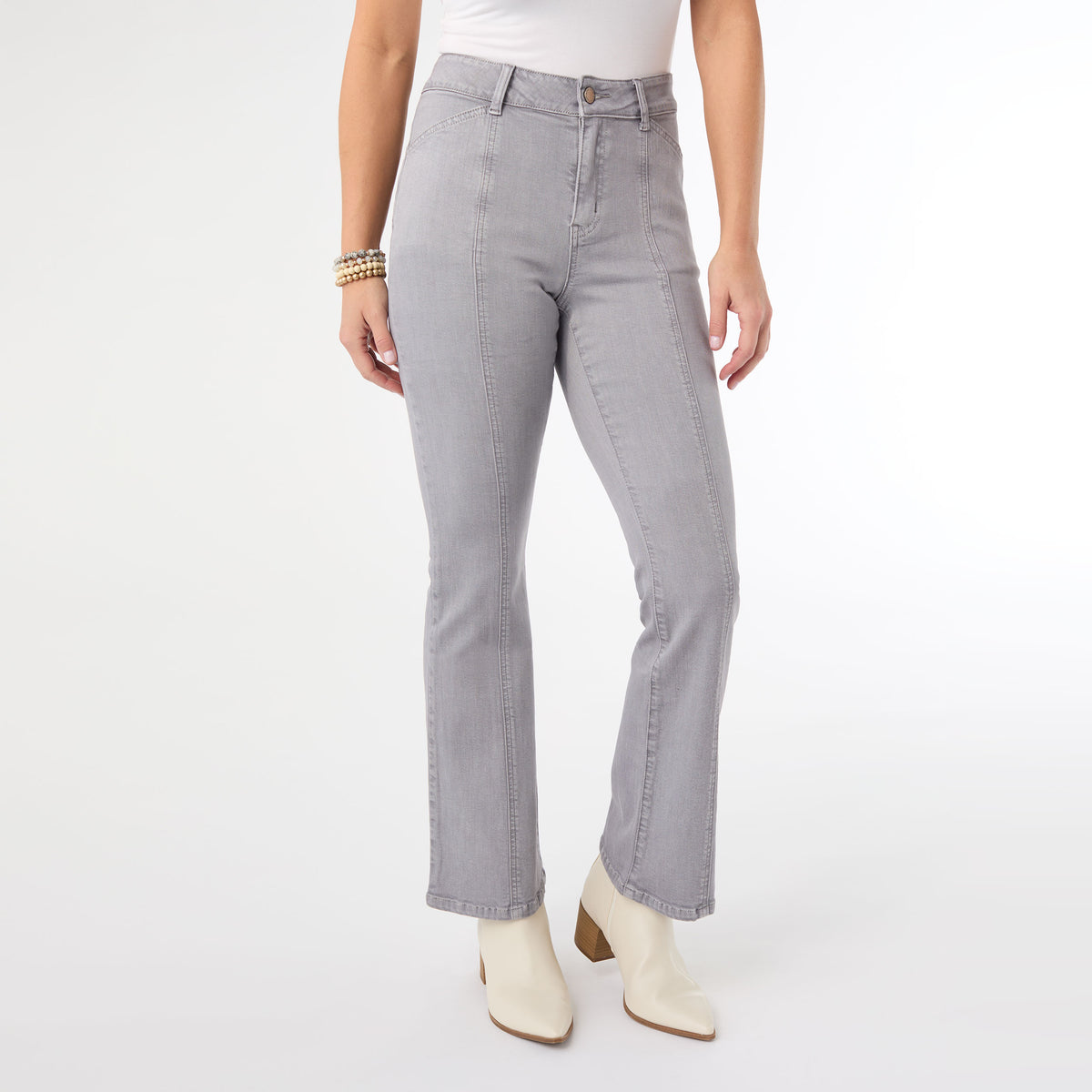 Natalie Flare Pant - Light Grey – COCO + CARMEN