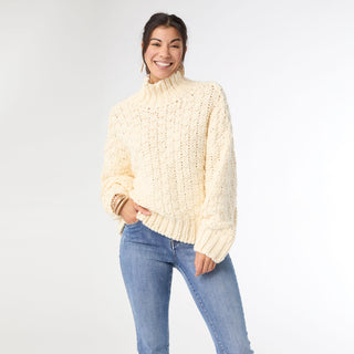 Kelok Chunky Loose Knit Sweater - Ivory