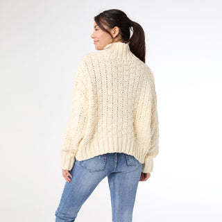 Kelok Chunky Loose Knit Sweater - Ivory