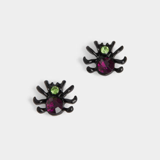 Whispers Dazzling Spider Studs - Black