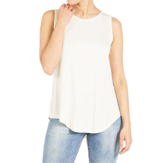 Erin Pleat Back Tank  - Pearl