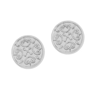 Silver Fern Stud Earrings - Silver