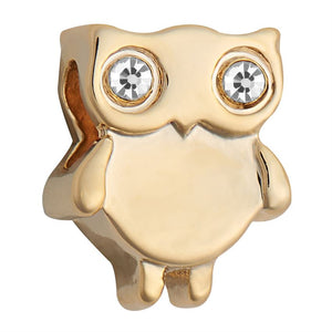 Owl Charm - Gold