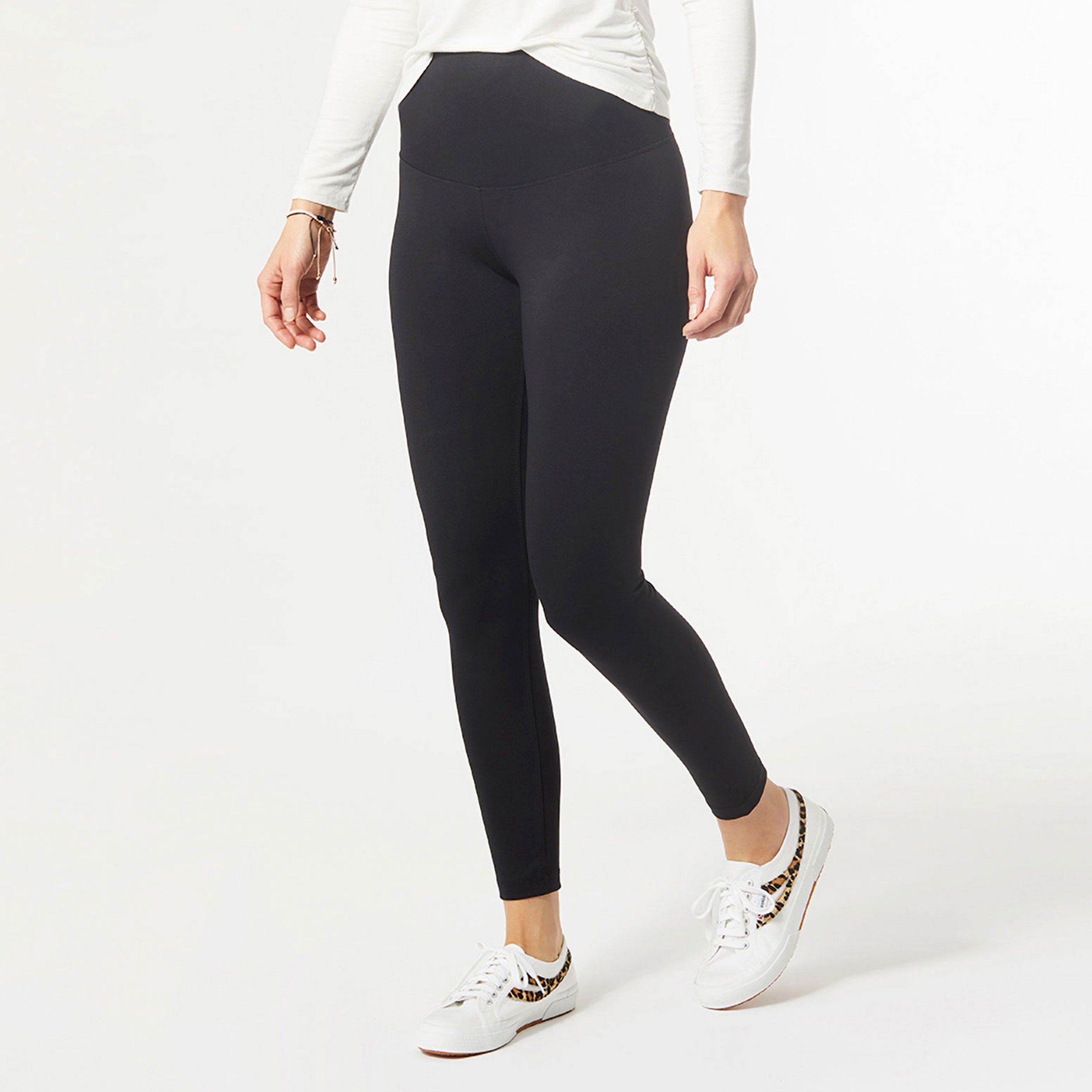 High Waist Fleece Lined Leggings-Carmen Candela