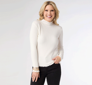 Rotating GIF of model wearing winter outfits.