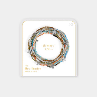 The Beatitudes Cross Charm Bracelet
