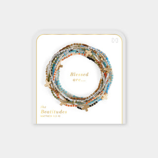 The Beatitudes Cross Charm Bracelet