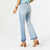 OMG ZoeyZip Wide Leg Jeans 2 Tone Wash - Light Denim