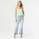 OMG ZoeyZip Wide Leg Jeans 2 Tone Wash - Light Denim