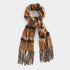 Elan Stripe Oblong Scarf - Orange/Brown