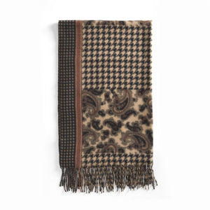 Black/Taupe Paisley