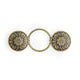 Embrace Patented Fastener - Flower - Brass