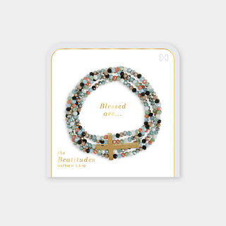 Beatitudes Cross Bracelet