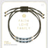Family, Faith, Friends. Wear & Share Faith Bracelets - Forest