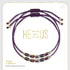 He Hears Us. He Sees Us. He Loves Us. Wear & Share Faith Bracelets - Plum
