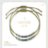 Choose joy. Wear + Share Bracelets - Olive