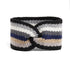 Stripe Twist Knit Ear Warmer Headband - Black
