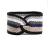 Stripe Twist Knit Ear Warmer Headband - Black