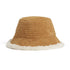 Fur Lined Corduroy Bucket Hat - Tan