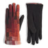 Pixel Plaid Touchscreen Gloves - Red