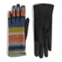 Watercolor Stripe Touchscreen Gloves - Blue
