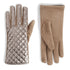 Quilted Puffer Touchscreen Gloves - Champagne