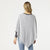 Lightweight Brushed Poncho  - Heather Grey