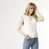 Aria V-Neck Sweater Vest   - Winter White