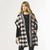 Bianca Cardigan with Hood  - Black/Beige