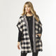 Bianca Cardigan with Hood  - Black/Beige