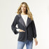 Myra Soft Hooded Cardigan - Steel Blue