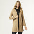 Aubree Long Cardigan with Grommets - Taupe