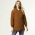 Karlie Lightweight Long Puffer Jacket  - Rust - Final Sale - Rust