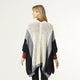 Garcelle Chunky Knit Striped Cardigan   - Cream/Grey/Black