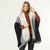 Garcelle Chunky Knit Striped Cardigan   - Cream/Grey/Black