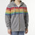 Amora Multi Stripe Zip-Up Sweatshirt - Heather Grey