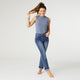 EverStretch Straight Jeans with Bottom Cuff - Medium Denim