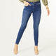 OMG ZoeyZip Skinny Jeans - Dark Denim