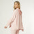 Weekend Brushed Sparkle Hooded  Pullover - Pink