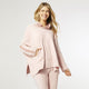 Weekend Brushed Sparkle Hooded  Pullover - Pink