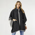 Adrienne Zip Front Ruana - Charcoal Heather