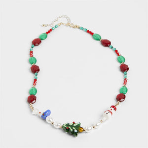 Christmas Treasures Necklace - Red - Final Sale - Red