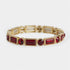 Gramercy Stretch Bracelet - Red/Gold