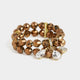 Soraya Stretch Bracelet - Chocolate