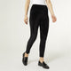 Rowan Wide Waist Velour Legging - Black