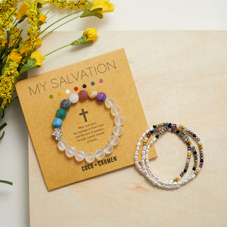 My Salvation Pearl Mix Stretch Bracelet - Multi/Pearl