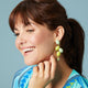 Bella Earrings - Green